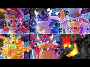 Super Mario 3D World - All Bowser Boss Fights