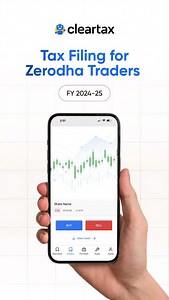 32K views | Use Code SAVEITR to get a 65% Discount! If you trade or invest through Zerodha, Here is how you can file your Taxes without any manual data entry on ClearTax with 100% accuracy. Link in the bio. [zerodha ITR Filing, ITR Filing 2024-25, f&O tax filing, intraday tax filing, how to file stock market taxes] | Clear from ClearTax | Facebook