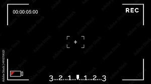 Screen Recording animation on transparent background, bland mode, element for motion graphic , seamless loop