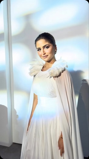 Hala Al Turk on Instagram‎: "About last night 廉✨ Outfit inspiration- The White Swan 廉✨ Hair & makeup: @naya_makeupartist Outfit: @designersandus @dubaifashionweek #حلا_الترك #اكسبلور #explore #dubaifashionweek #fashion #runway #show"‎