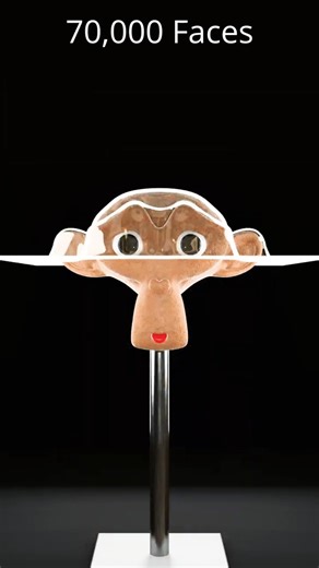 64 vs 70k faces cloth simulation animation #3danimation #blender