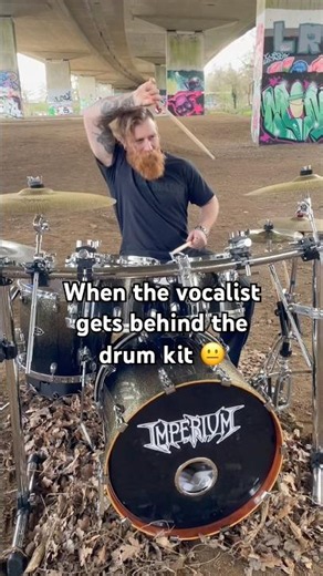 When The Vocalist Gets Behind The Drum Kit 😐