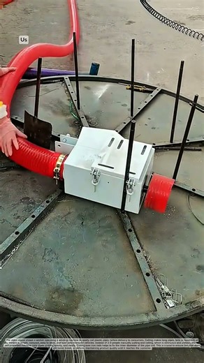 The process of winding the tube on a turntable