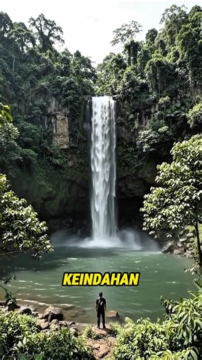 AIR TERJUN TERSEMBUNYI DI BORNEO! 🌿💦 Surga yang Jarang Terlihat