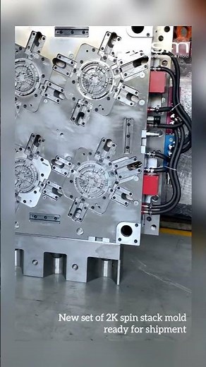 Automotive 2K spin stack mold / spin stack 2K mold/ spin stack 2K injection molding made in ASM