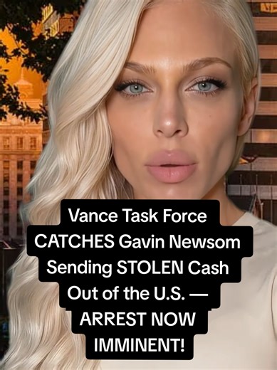 Vance Task Force CATCHES Gavin Newsom Sending STOLEN Cash Out of the U.S. — ARREST NOW IMMINENT! #usa🇺🇸 #california #gavinnewsom #jdvance