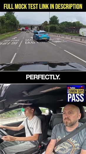 Changing Lanes Safely ✅ Mock Test Clip #drivingtest #drivinglessons #mocktest