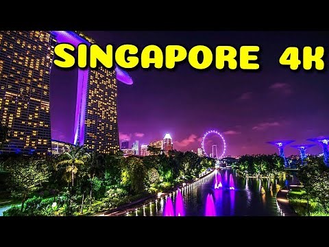 🇸🇬 4K Singapore City Tour | Marina Bay | Marina Bay Sands | Gardens By The Bay