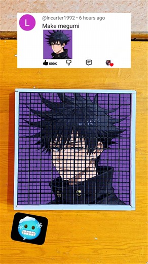 Creating "MEGUMI" With Cubes! 🥶😱 #viral #rubikscube #shorts 😊😊