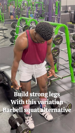 Do This Exercise to build Strong and Muscular Legs (Barbell squat alternative) #workout #shorts