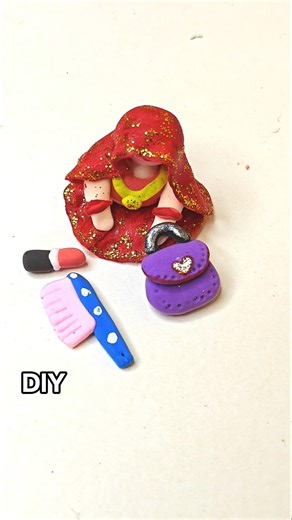 Diy makeup kit Clay Toys With Cute Bride ✨| #diy #trending #clay #shorts #viral