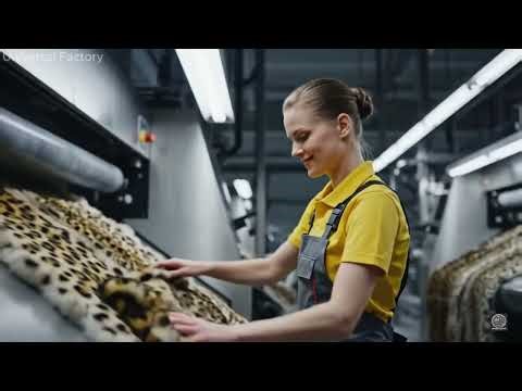 Inside a Modern Leopard-Pattern Leather Factory 🐆 | From Raw Material to Luxury Fashion