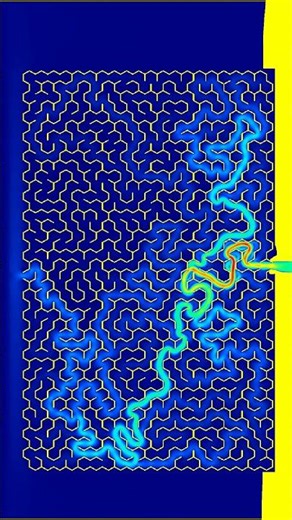 Lattice-Boltzmann D2Q9 WebGL - Solving Maze #3