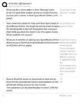 Quickbooks Online Proadvisor CertificATIon Exam TEST BANK With Questions Answers 2025 2026