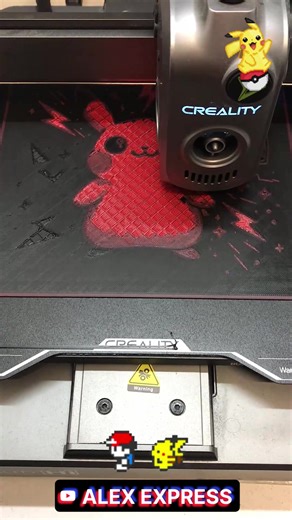 Un hueforge Pikachu avec la creality HI : #3dprint #pokemon #creality #pikachu