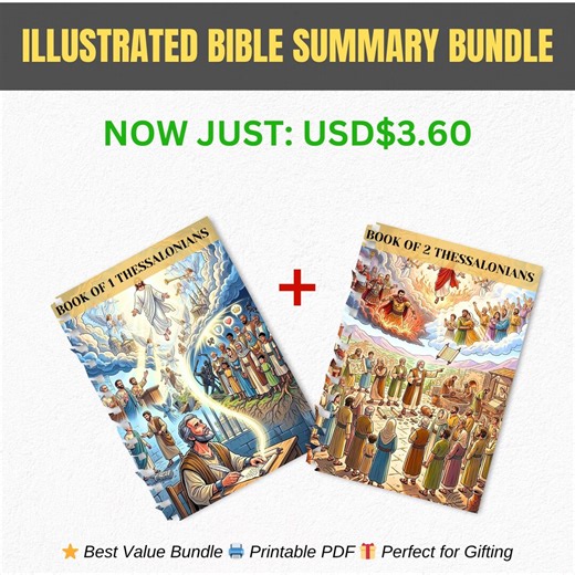 Bible Study Printable Book of 1 & 2 Thessalonians Printable Bible Study Guide PDF, Beginner Bible Study, Simple and Easy Scripture Study PDF - Etsy