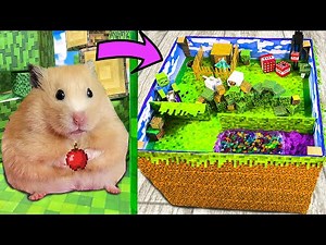 Hamsters in Minecraft Maze