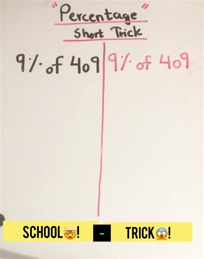Percentage Short Trick Explained for Students