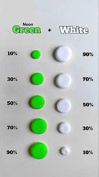 Neon Green & White Mix 5 Stunning Blends #colormixing #satisfying #asmr #clay