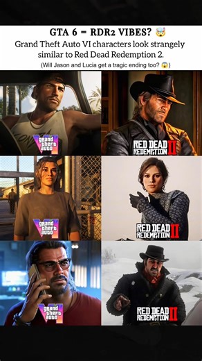 GTA 6 = RDR 2 VIBES?! 🤯 #gta6 #rdr2 #rockstargames #gamerlife #gaming #subbugamerz #shorts