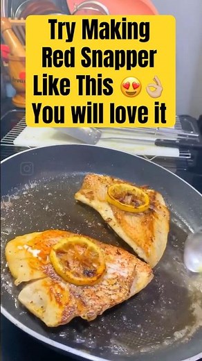 How to Make a Delicious Pan Seared Red Snapper - #Shortfeeds