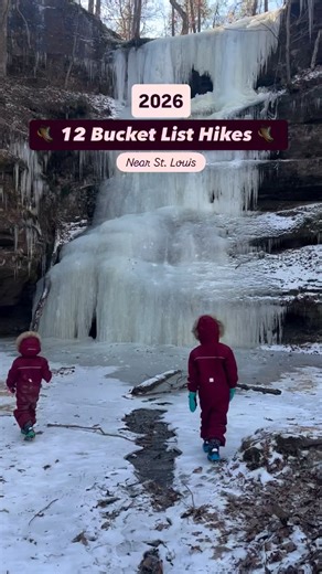 Steph Hampton| Missouri Hiking, Camping & Travel Mom on Instagram: "Add these to your 2026 Bucket List 🥾 These locations are all free and open to the public! They range from 20 minutes to 90 minutes from St. Louis, and all very worth the drive. ☀️ 📍Hickory Canyons Natural Area 📍Pickle Springs Natural Area 📍Kress Farm Garden Preserve 📍 Watershed Nature Center (Illinois) 📍Klondike Park 📍Hughes Mountain 📍Salt Lake Point 📍Old Chain of Rocks Bridge 📍Castor River Shut-ins 📍Hawn State Park �