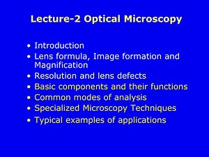PPT - Lecture-2 Optical Microscopy PowerPoint Presentation, free download - ID:5598051