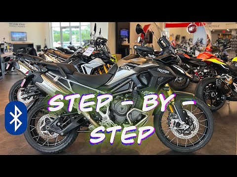 How to Bluetooth Connect a Triumph Tiger 1200