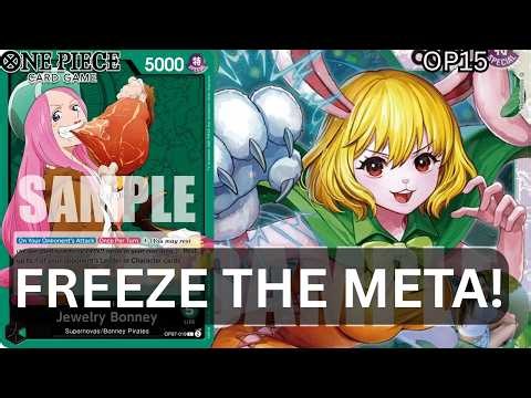 SUPER WIDE + FREEZES THE WHOLE BOARD?! THIS OP15 GREEN BONNEY DECK IS INSANE
