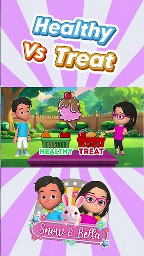 Kids Healthy Eating Activity | Sort Foods with Snow & Bella #kidsshorts