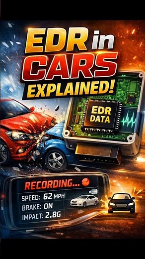 Your Car is Secretly Recording You | EDR Explained.. #blackbox #car #automobile #edrincars #trending
