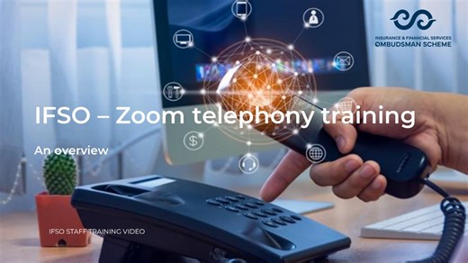 IFSO's - Zoom Telephony Training