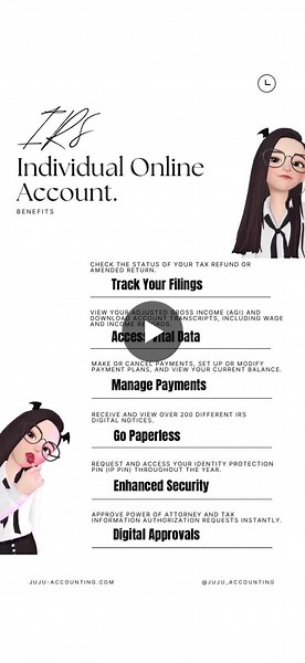 IRS Individual Online Account: Secure Tax Hub Digital Tools | JUJU Accounting posted on the topic | LinkedIn