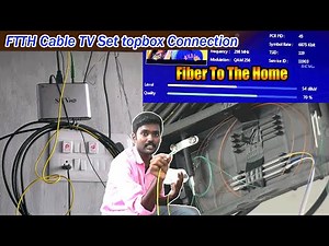 FTTH Cable TV Settop Box Connection | CABLE TV SETTOP BOX | Fiber To The Home