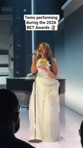 Tems performing during the 2026 BET Awards 👌🏾