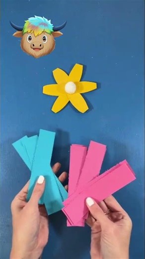 PAPER-FLOWER CHAIN. / SPRING. CRAFT. #spring #flower #papercraft
