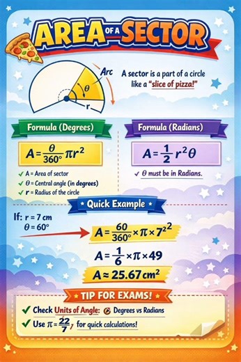 Area of sector formula