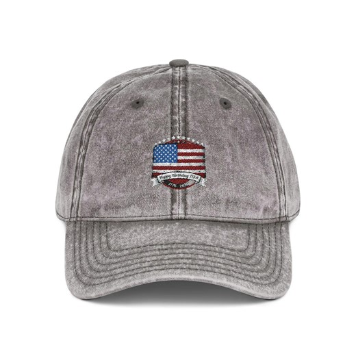 Embroidered American Flag Vintage Cap | Distressed Baseball Hat - Etsy
