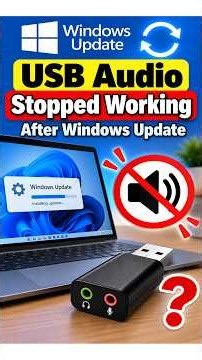 USB Audio Stopped Working After Windows Update? Try This #USBAudio #audiofix