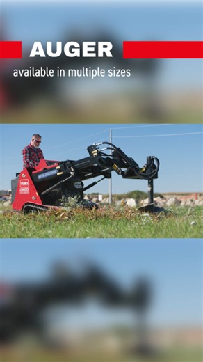 7K views · 43 reactions | ️ Attachment: Auger  Power Move: Plumb holes on uneven terrain  Target: Perfect for digging holes for fence posts | Toro | Facebook