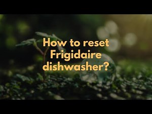 How to reset Frigidaire dishwasher?
