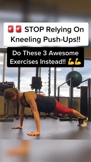 🚨🚨 STOP Relying On Kneeling Push-Ups!! But first…👉👉 Follow me if you want to learn push-ups!!When a LOT of people start doing push-ups, if they are not quite ready to do them from their hands and feet, and on the floor, they perform kneeling push-ups. If you have been relying on kneeling push-ups and feel like you’ve made NO progress when you go to do regular push-ups, there IS a key reason…⁣ ⁣⁣⁣⁣⁣⁣⁣⁣⁣⁣⁣⁣⁣⁣⁣⁣⁣⁣⁣⁣⁣⁣⁣⁣⁣⁣To be clear, while kneeling push-ups aren’t a “bad” exercise, if you have 