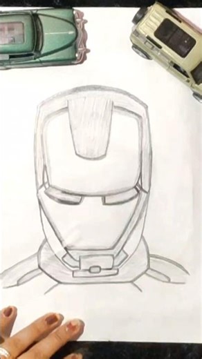 How to make Iron man/Iron man Drawing #ironman#animedrawing#ironmanstatus#pencilsketch#ironart