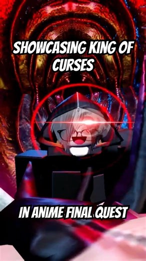 Showcasing KING OF CURSES! | Max DMG & Fast DPS! | Ultimate Guide (Anime Final Quest Roblox)