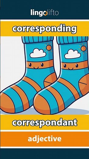 🇬🇧🇫🇷 corresponding - correspondant : learn English : apprenons l'anglais : vocabulary builder