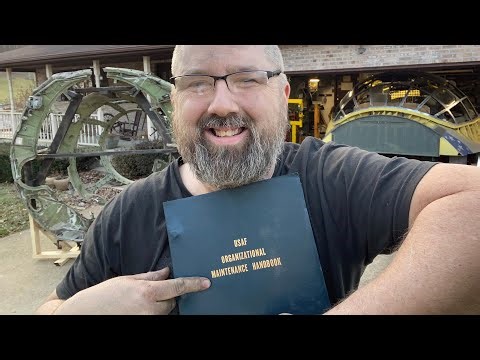 B-36 Peacemaker in flight ENGINE ACCESS and SPARK PLUG Changing MYTH