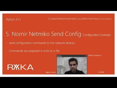 5. Nornir Netmiko Send Config Configuration Example