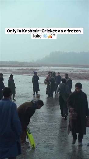 Taruk Travels ® | Top Travel Agency Of Kashmir | Cricket on Frozen Dal Lake 🏏❄️ When winter grips Kashmir, Dal Lake transforms into a natural ice ground, and locals turn it into something... | Instagram