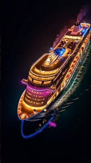 NCL Viva Luxury Ship Night View | Stunning Aerial Cruise Footage #cruisecrew #cruisenews #vipcruise