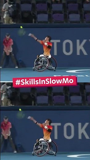 Skills in Slow Mo Pt.30 🎾 #shorts #wheelchairtennis
